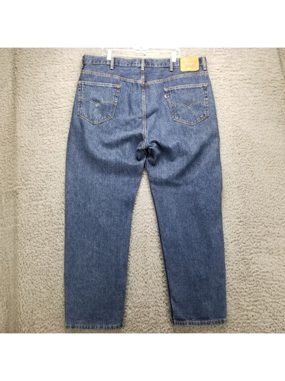 Levis Jeans Mens 42x32 Blue 550 100% Cotton Denim Relaxed Fit Tapered *Read*